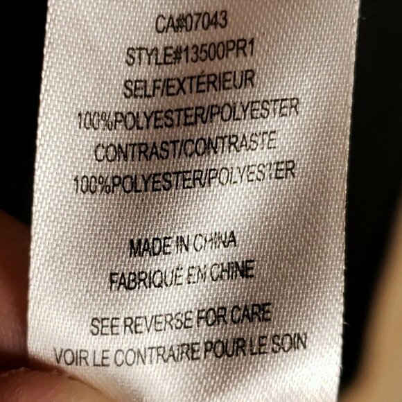 Daniel Rainn Womens Black Flowy Blouse With Boho Neckline Small - Picture 7 of 8